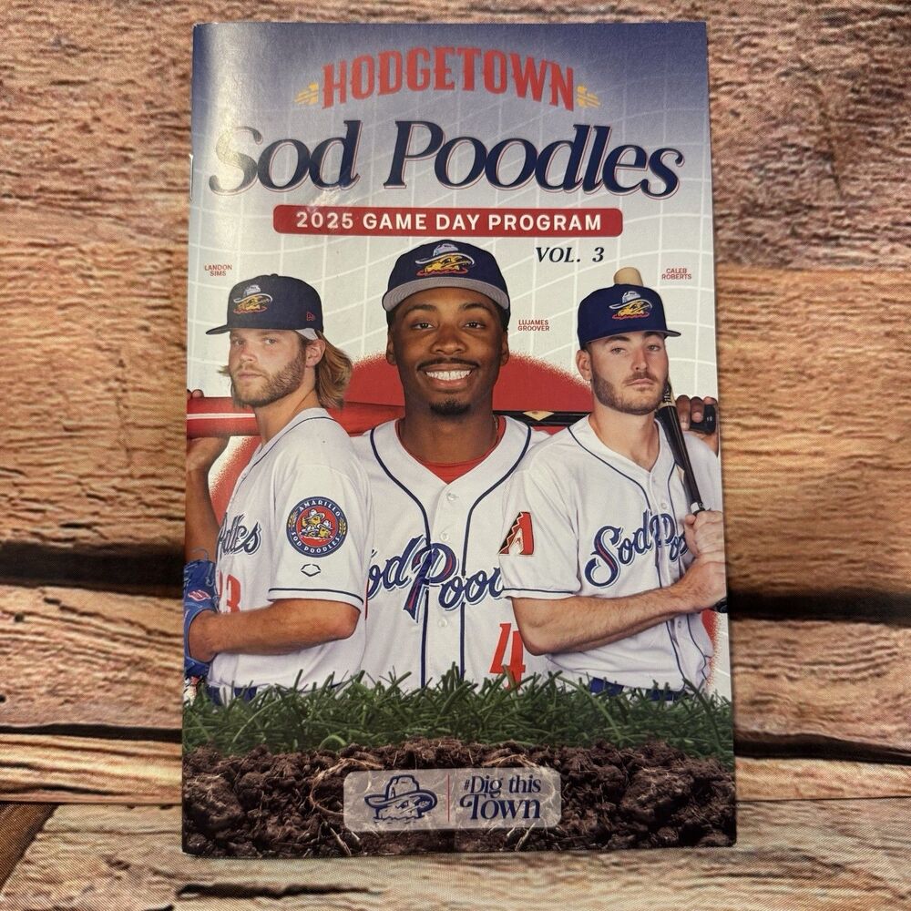 2025 Amarillo Sod Poodles Game Day Program Vol 3 HODGETOWN MiLB Baseball